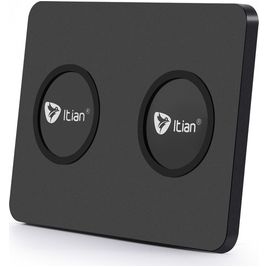 Itian Dual Draadloze lader Qi Wireless 5W 1A - Zwart Itian Dual Draadloze lader Qi Wireless 5W 1A - Zwart