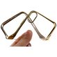 Mobigear Royal iPhone XR Hoesje Flexibel TPU Backcover - Transparant / Goud