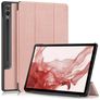 Mobigear Tri-Fold Samsung Galaxy Tab S9 Plus Hoes Bookcase + Stylus Houder - Roségoud