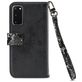 Mobilize Gelly Zipper Samsung Galaxy S20 Hoesje Uitneembare 2in1 Clutch - Zwart
