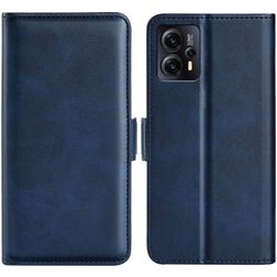 Mobigear Slim Magnet Motorola Moto E13 Hoesje Bookcase Portemonnee - Donkerblauw
