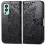 Mobigear Butterfly OnePlus Nord 2 Hoesje Bookcase Portemonnee - Zwart