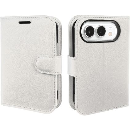 Mobigear Classic iPhone Duo Hoesje Bookcase Portemonnee - Wit