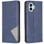 Mobigear Rhombus Slim Nothing Phone (1) Hoesje Bookcase - Blauw