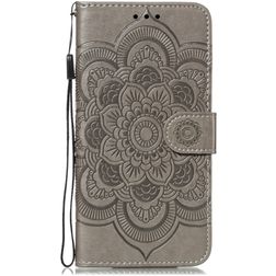 Mobigear Mandala iPhone 11 Hoesje Bookcase Portemonnee - Grijs