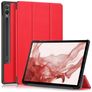Mobigear Tri-Fold Samsung Galaxy Tab S9 Plus Hoes Bookcase + Stylus Houder - Rood