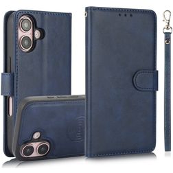 Mobigear Wallet iPhone 16 Hoesje Uitneembare 2in1 Bookcase Portemonnee - Blauw