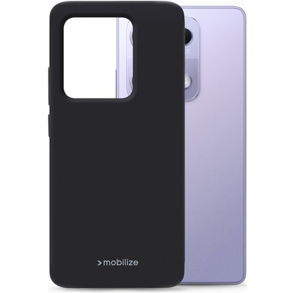 Mobilize Rubber Gelly Xiaomi Redmi Note 14S Hoesje Flexibel TPU Backcover - Zwart