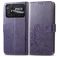 Mobigear Clover POCO C40 Hoesje Bookcase Portemonnee - Paars