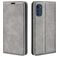 Mobigear Retro Slim Motorola Moto E32 Hoesje Bookcase Portemonnee - Grijs