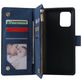 Mobigear Zipper Samsung Galaxy S10 Lite Hoesje Bookcase Portemonnee - Blauw