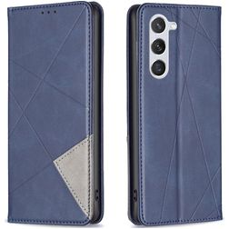 Mobigear Rhombus Slim Samsung Galaxy S23 Hoesje Bookcase - Blauw