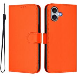 Mobigear Urban Wallet iPhone 16 Plus Hoesje Bookcase - Oranje