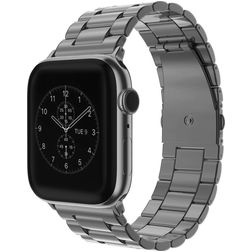 Mobigear Antwerp Stalen Apple Watch Bandje Vouwsluiting - 42/41/40/38 mm - Grijs