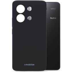 Mobilize Rubber Gelly Xiaomi Redmi Note 13 Hoesje Flexibel TPU Backcover - Zwart