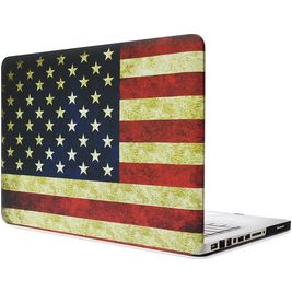Mobigear Design MacBook Pro 13 Inch (2008-2012) Hoes Hardshell Laptopcover MacBook Case - US Flag - Model A1278