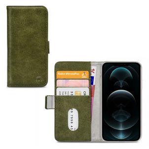Mobilize Elite Gelly iPhone 12 Pro Max Hoesje Bookcase Portemonnee - Groen