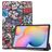 Mobigear Tri-Fold Samsung Galaxy Tab S6 Lite Hoes Bookcase - Graffiti