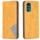 Mobigear Rhombus Slim Motorola Moto G200 5G Hoesje Bookcase - Cognac