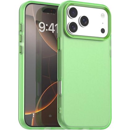 Mobigear Crystal iPhone 18 Pro Hoesje Hardcase Backcover - Groen