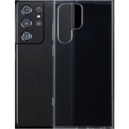 Mobigear Ultra Thin Doorzichtig Samsung Galaxy S22 Ultra Hoesje Flexibel TPU Extra Dun Backcover - Transparant