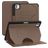Mobigear Magnetic Folio iPad Pro 11 Inch (2025) Hoes Bookcase + Stylus Houder - Bruin