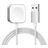 Mobigear USB-A Magnetic Oplader Apple Watch 1 Meter 3W 0.6A - Zilver