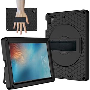 Mobigear Ruggedized iPad 6 (2018) Hoes EVA Schuim Backcover + Standaard - Zwart