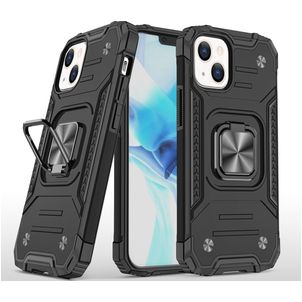 Mobigear Armor Ring iPhone 13 Pro Hoesje Hardcase Backcover Shockproof met Ringhouder - Zwart