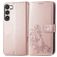 Mobigear Clover Samsung Galaxy A54 Hoesje Bookcase Portemonnee - Roségoud