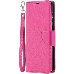 Mobigear Excellent Samsung Galaxy A12 Hoesje Bookcase Portemonnee - Magenta