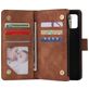 Mobigear Zipper Samsung Galaxy A41 Hoesje Bookcase Portemonnee - Bruin