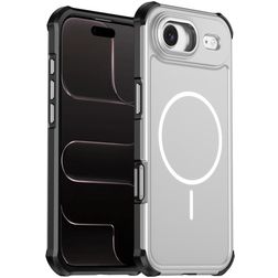 Mobigear Airbag Shockproof iPhone Air MagSafe Hoesje Hardcase Backcover Shockproof - Zilver