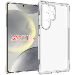 Mobigear Cushion Doorzichtig Samsung Galaxy S25 Ultra Hoesje Flexibel TPU Backcover - Transparant
