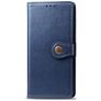 Mobigear Snap Button OPPO A9 (2020) Hoesje Bookcase Portemonnee - Blauw