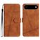 Mobigear Stitch iPhone Air Hoesje Bookcase Portemonnee - Bruin