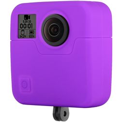 Mobigear Classic GoPro Fusion Hoesje Flexibel Siliconen - Paars