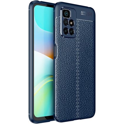 Mobigear Luxury Xiaomi Redmi 10 4G Hoesje Flexibel TPU Backcover - Blauw
