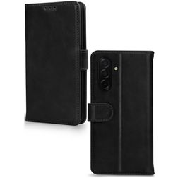 Mobilize Wallet Samsung Galaxy A27 Hoesje Echt Leer Bookcase Portemonnee - Zwart