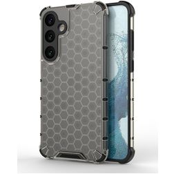 Mobigear Honeycomb Samsung Galaxy S24 Plus Hoesje Hardcase Backcover Shockproof - Zwart