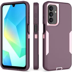Mobigear Rugged Samsung Galaxy A16 Hoesje Hardcase Backcover Shockproof - Roze / Paars