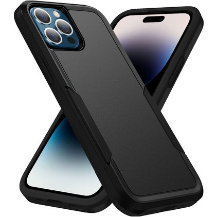 Mobigear Heavy Armor iPhone 14 Pro Hoesje Hardcase Backcover Shockproof - Zwart