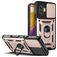 Mobigear Armor Ring Cam Slide POCO F4 GT Hoesje Hardcase Backcover Shockproof met Ringhouder en Camera Slider - Roségoud