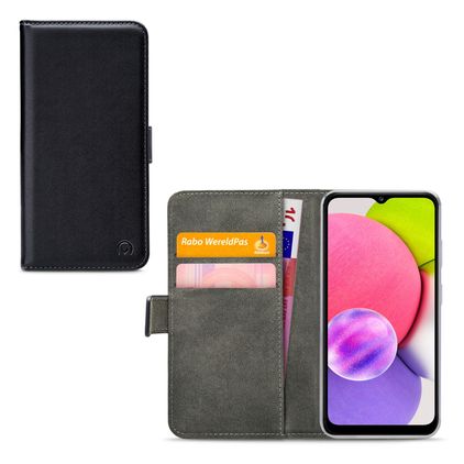 Mobilize Classic Gelly Wallet Samsung Galaxy A03s Hoesje Bookcase Portemonnee - Zwart