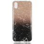 Mobigear Marble Huawei Y5 (2019) Hoesje Flexibel TPU Backcover - Zwart / Roségoud