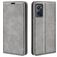 Mobigear Retro Slim OPPO A96 Hoesje Bookcase Portemonnee - Grijs