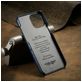 Fierre Shann Premium Card iPhone 12 Pro Max Hoesje Backcover met Pasjeshouder - Grijs