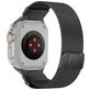 Mobigear Mecha Loop Milanese Apple Watch Bandje Magneetsluiting - 49/46/45/44 mm - Grijs