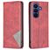 Mobigear Rhombus Slim Samsung Galaxy S26 FE Hoesje Bookcase - Rood
