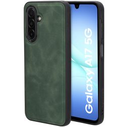 Mobiparts Classic Samsung Galaxy A17 MagSafe Hoesje TPU,Kunstleer Backcover - Emerald Green